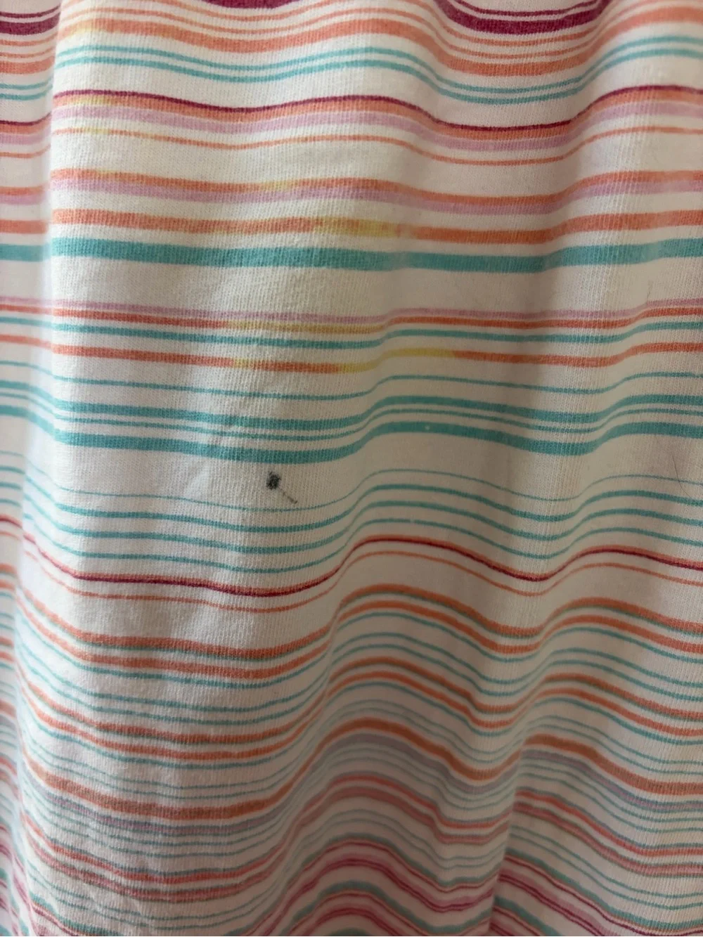 naartjie Striped Pink, Blue & Peach Ruffle-Trim Nightdress